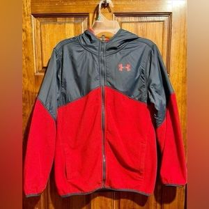 Under Armour ColdGear Lightweight Microfleece Hooded Jacket Boys LG